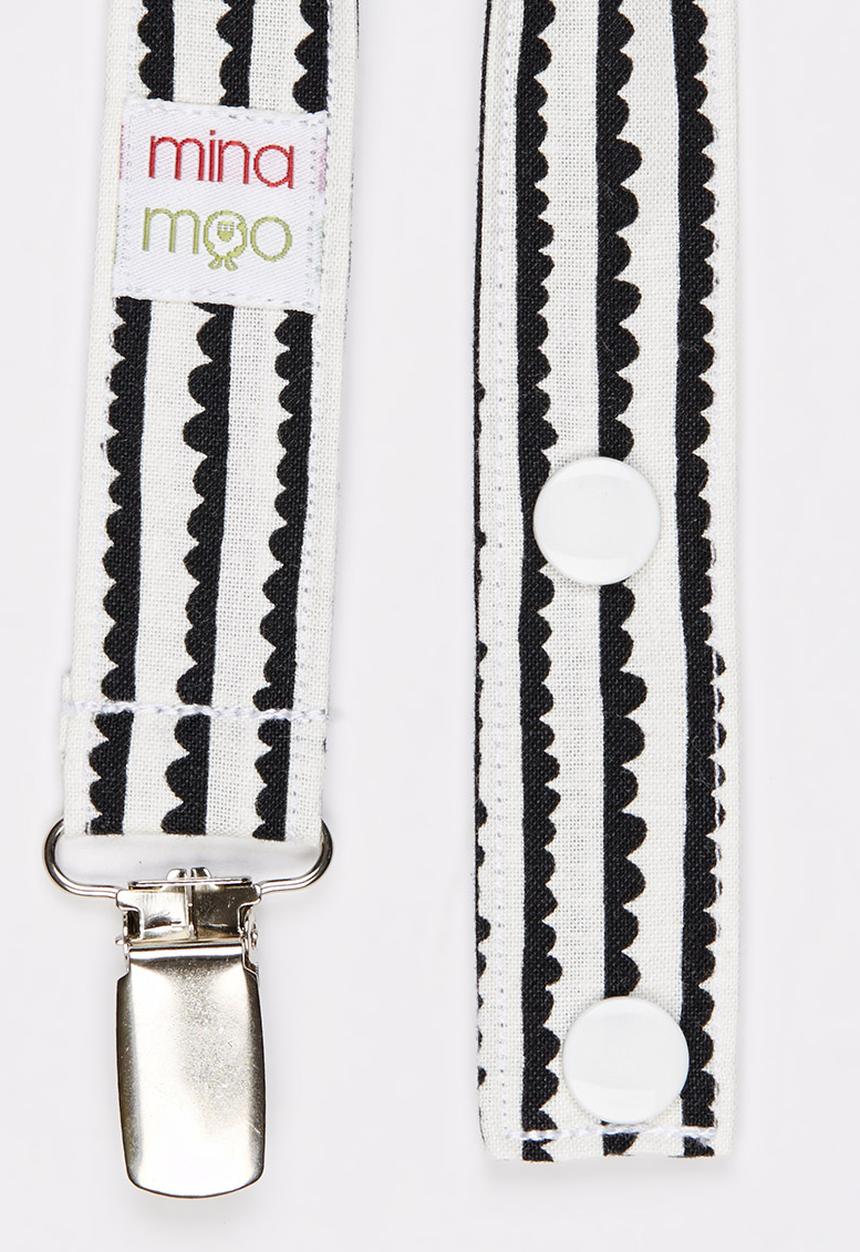 Mina Moo - Mini Hedges Dummy Clip Black and White