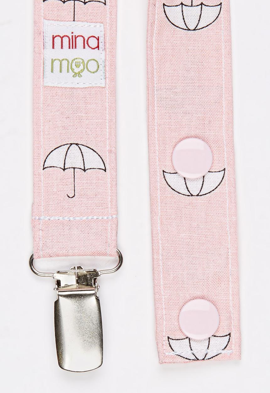 Mina Moo - Umbrella bib Mid Pink