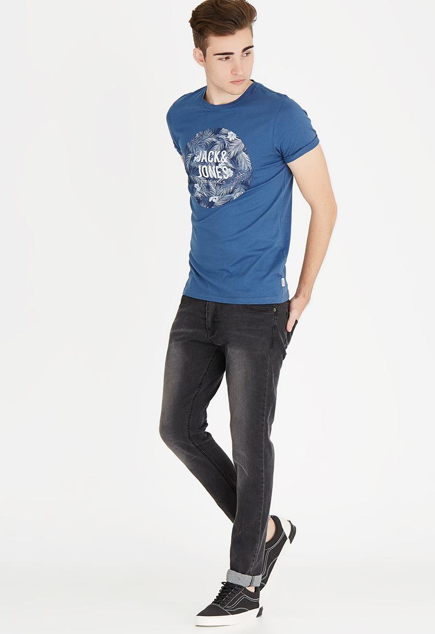 Jack & Jones - Newport Crew Neck Tee Blue