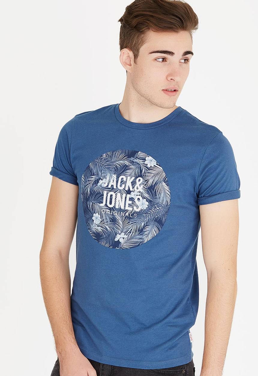 Jack & Jones - Newport Crew Neck Tee Blue