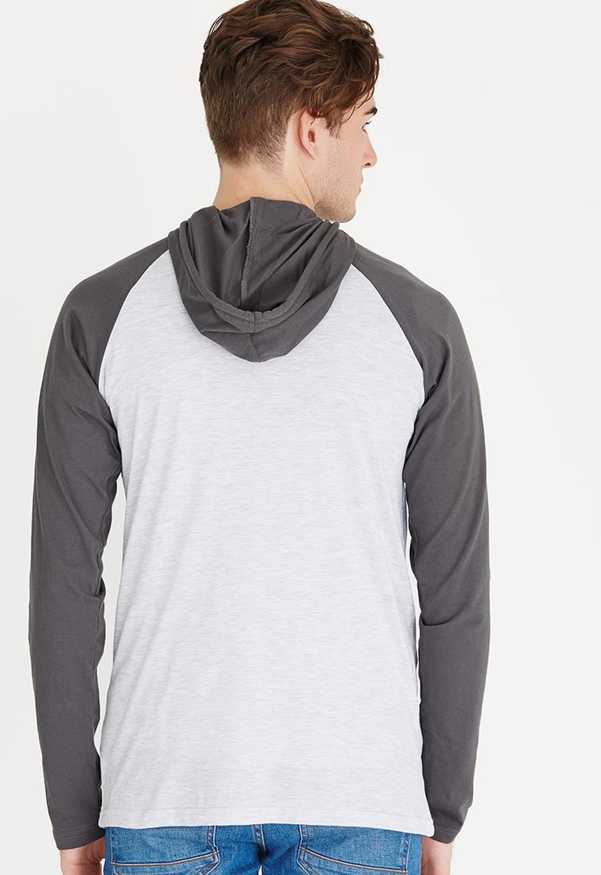 Quiksilver - Hooded Pocket Tee Pale Grey