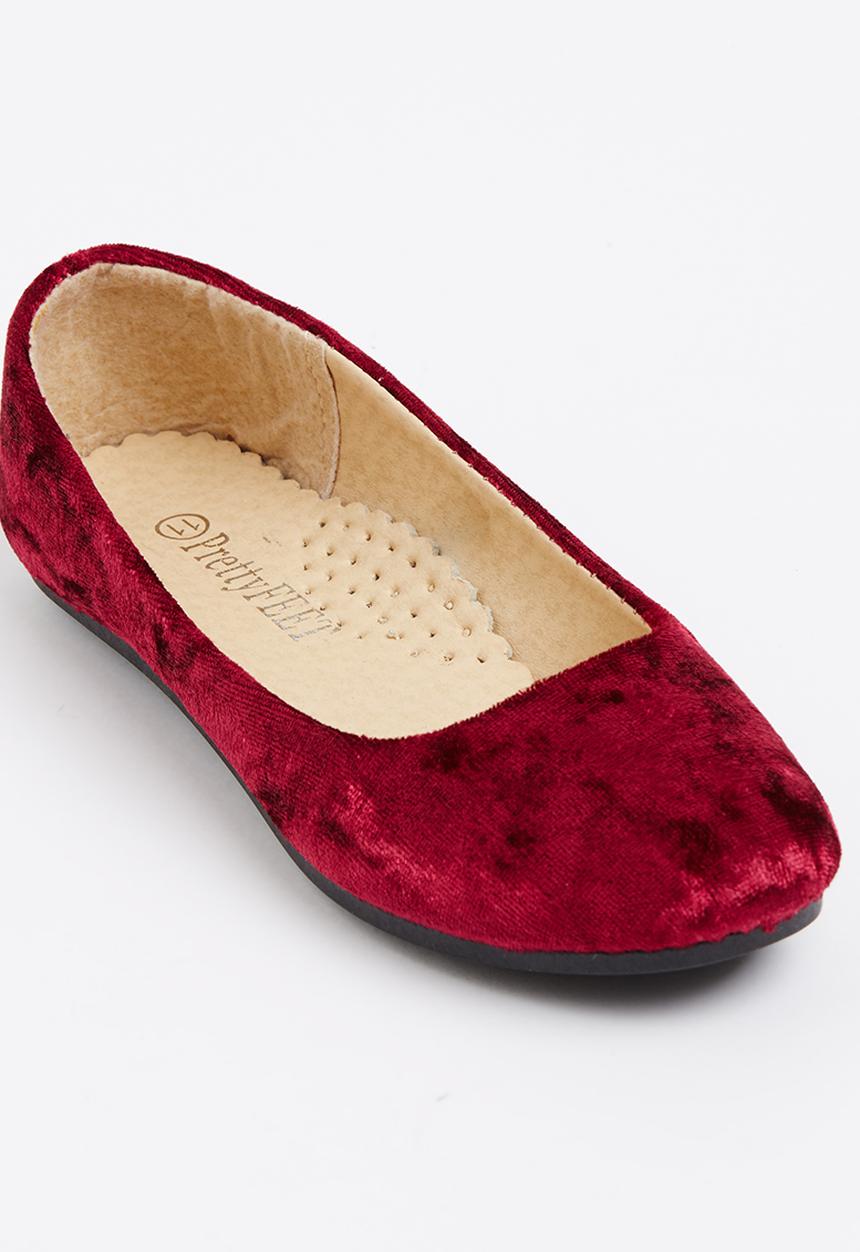 Jumbo - Girls Suede Pump Maroon