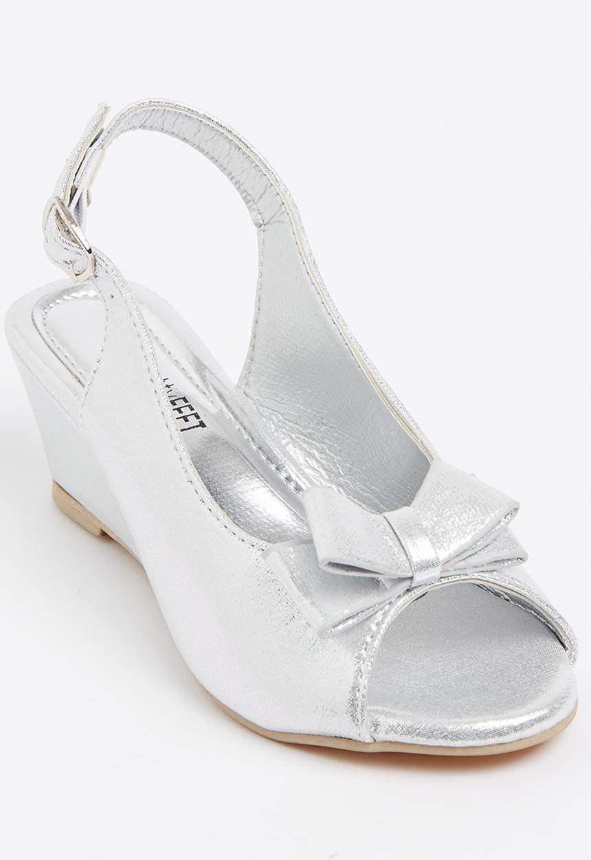 Jumbo - Girls Peep Toe Silver