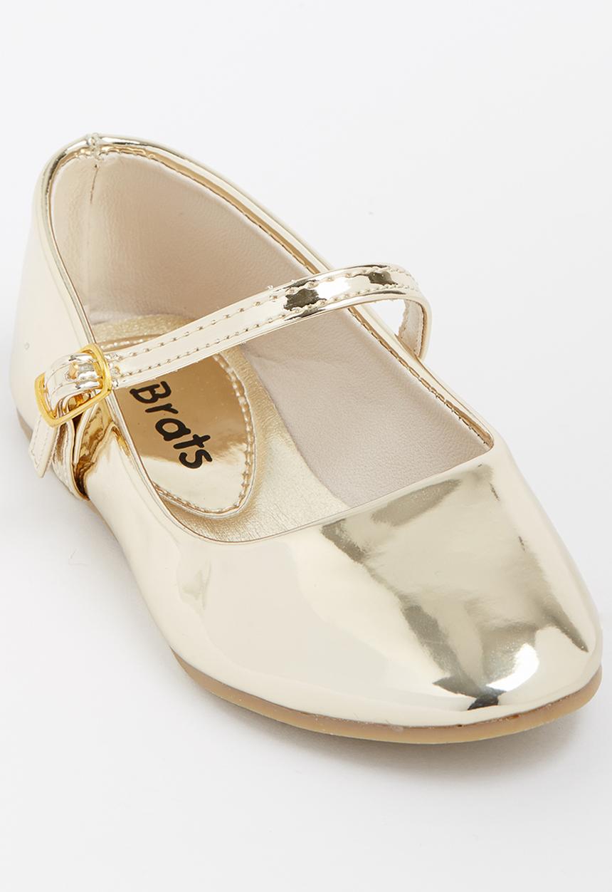 Jumbo - Girls Metalic Pump Gold