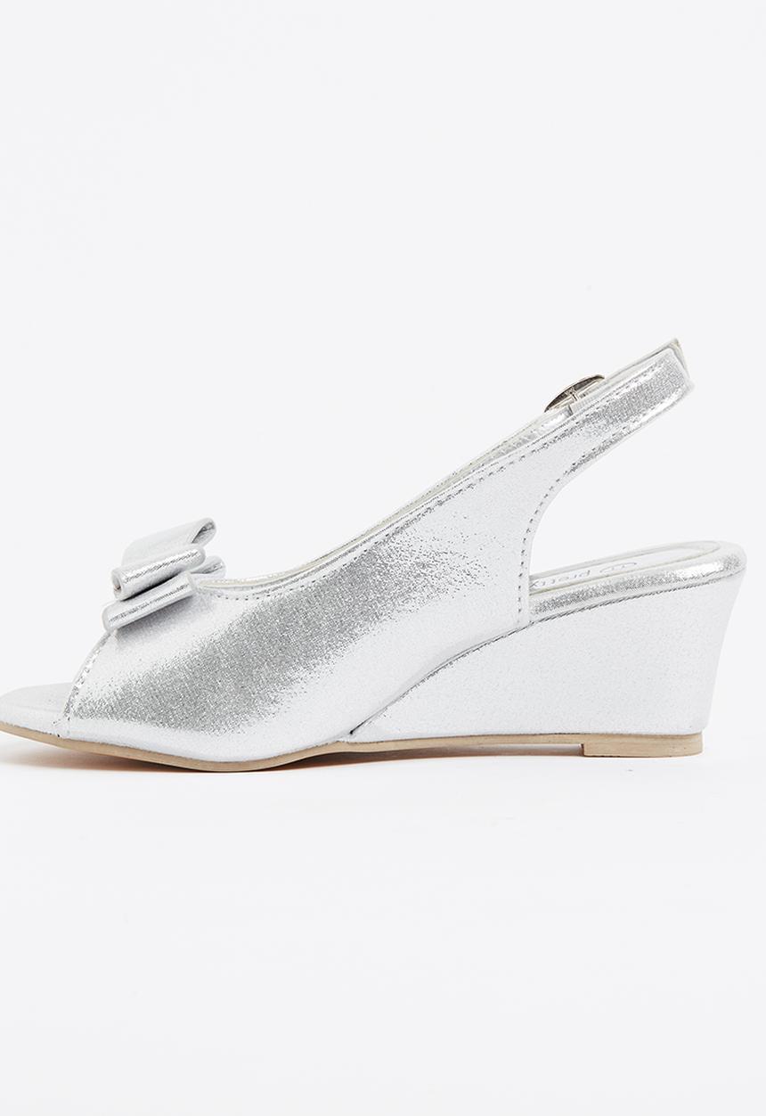 Jumbo - Girls Peep Toe Silver