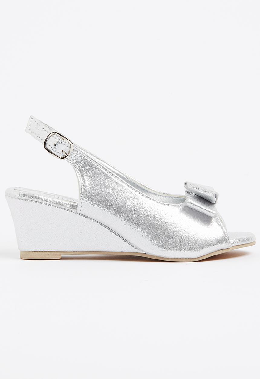 Jumbo - Girls Peep Toe Silver