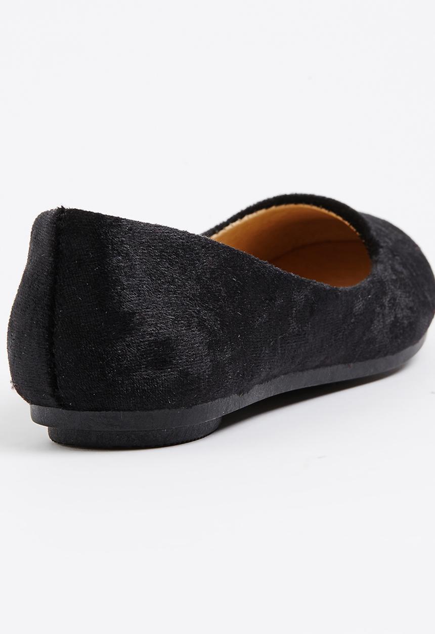 Jumbo - Girls Suede Pump Black
