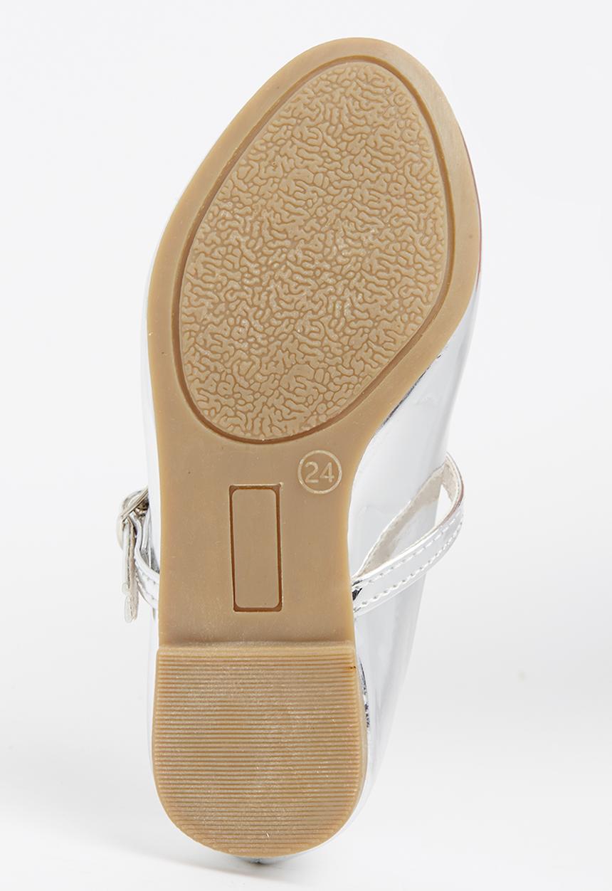 Jumbo - Girls Metalic Pump Silver