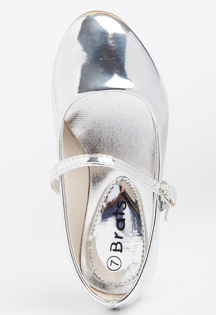 Jumbo - Girls Metalic Pump Silver