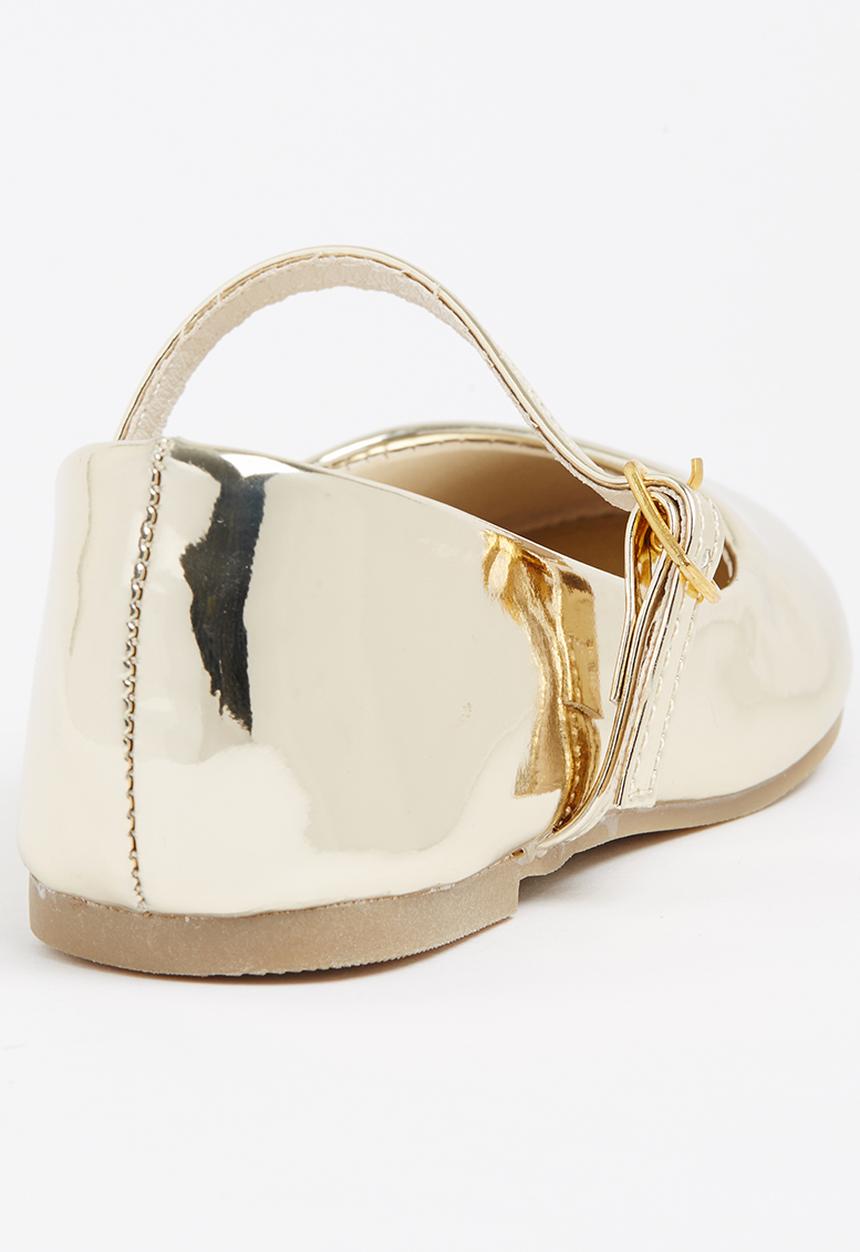 Jumbo - Girls Metalic Pump Gold