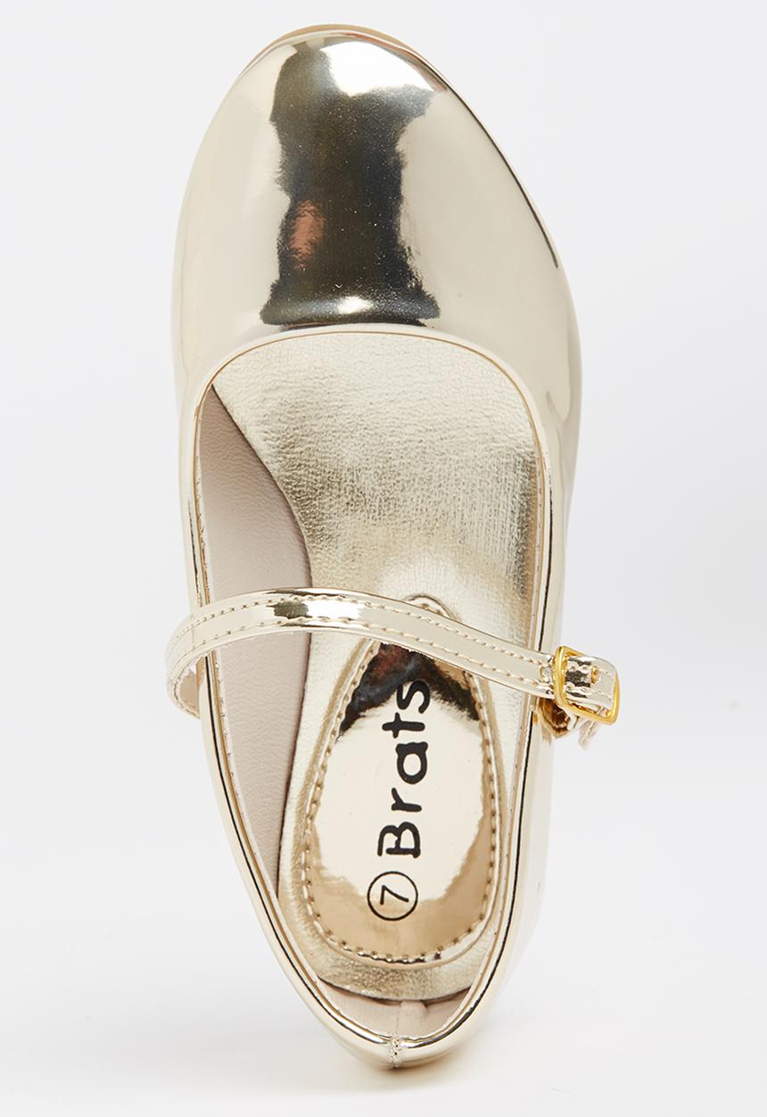 Jumbo - Girls Metalic Pump Gold