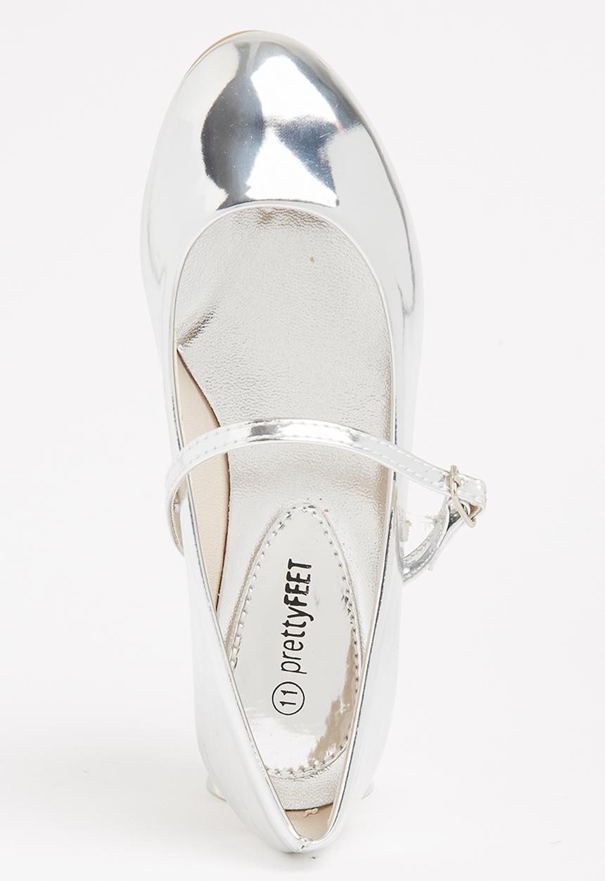 Jumbo - Girls Metalic Pump Silver