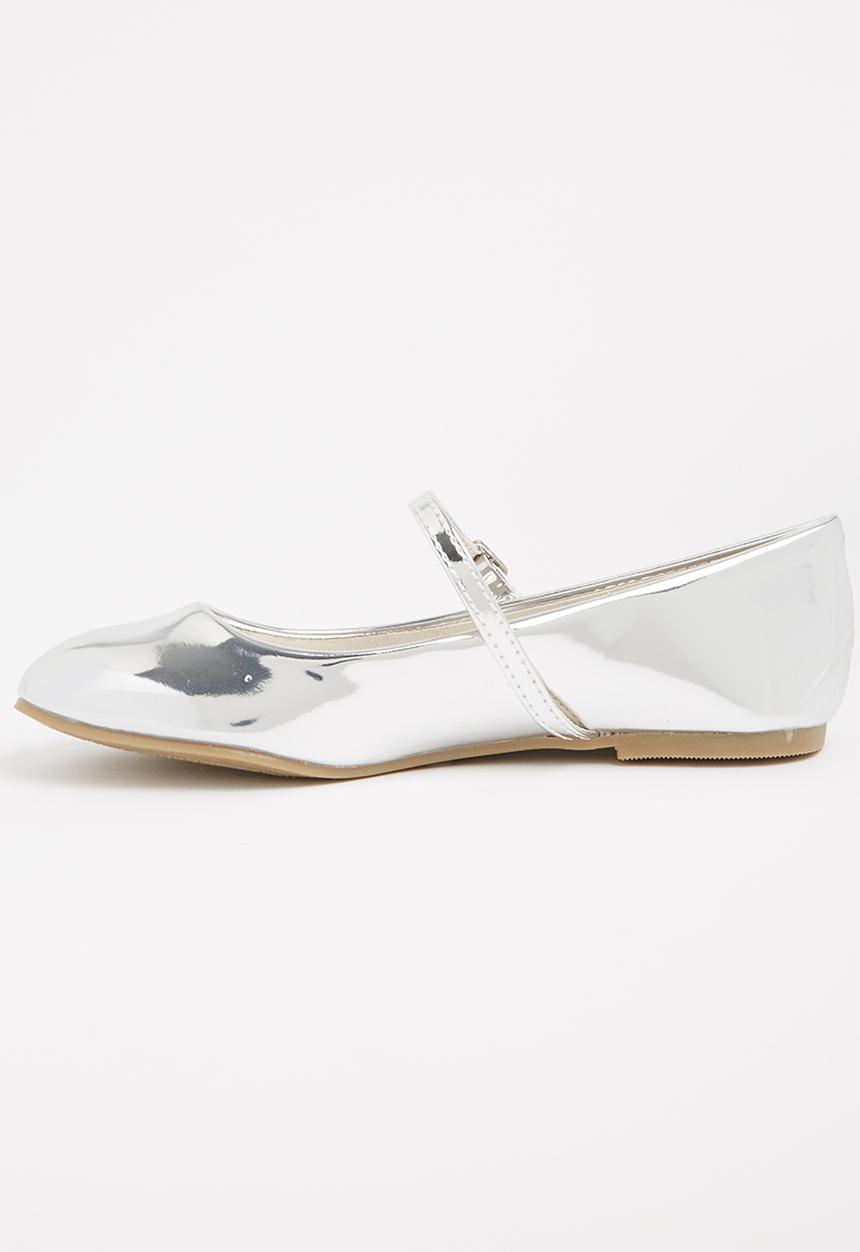 Jumbo - Girls Metalic Pump Silver