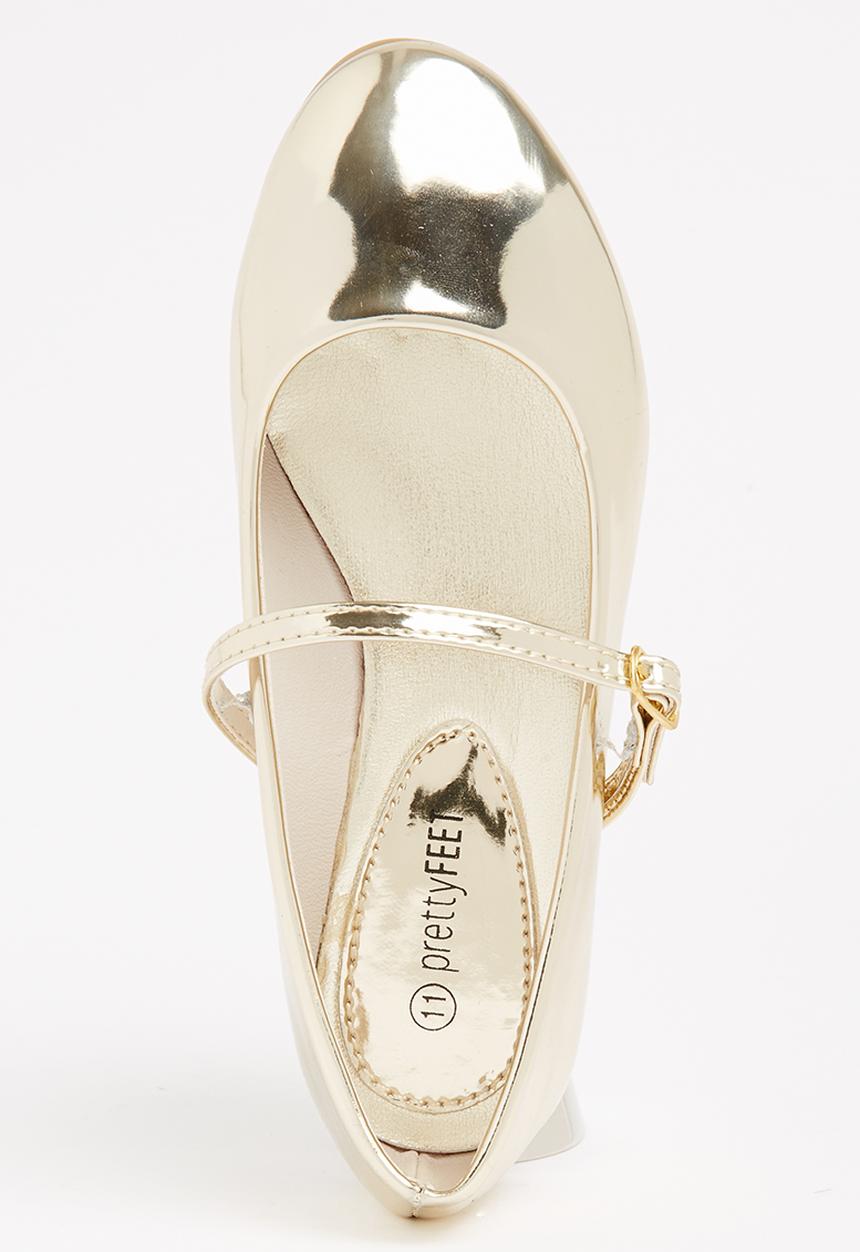 Jumbo - Girls Metalic Pump Gold