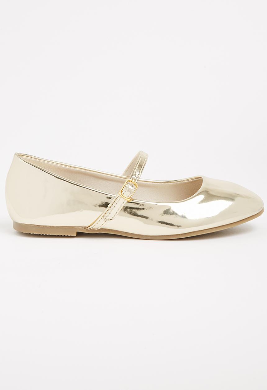 Jumbo - Girls Metalic Pump Gold
