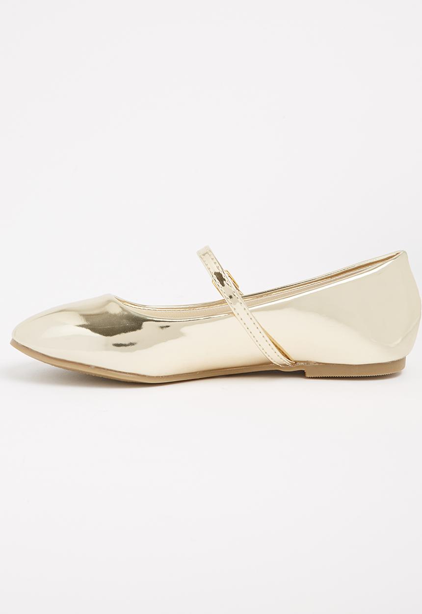 Jumbo - Girls Metalic Pump Gold
