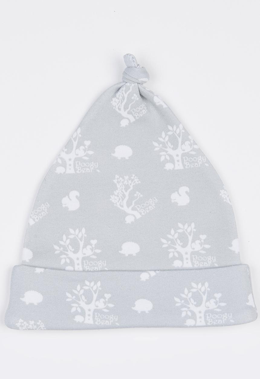Poogy Bear - Woodlands Top Knot Beanie Grey