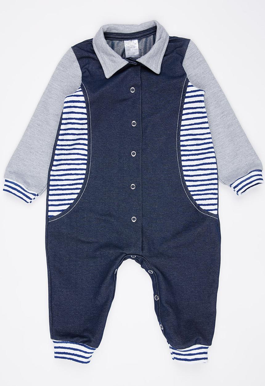 Just chillin - Boys Bodysuit Navy
