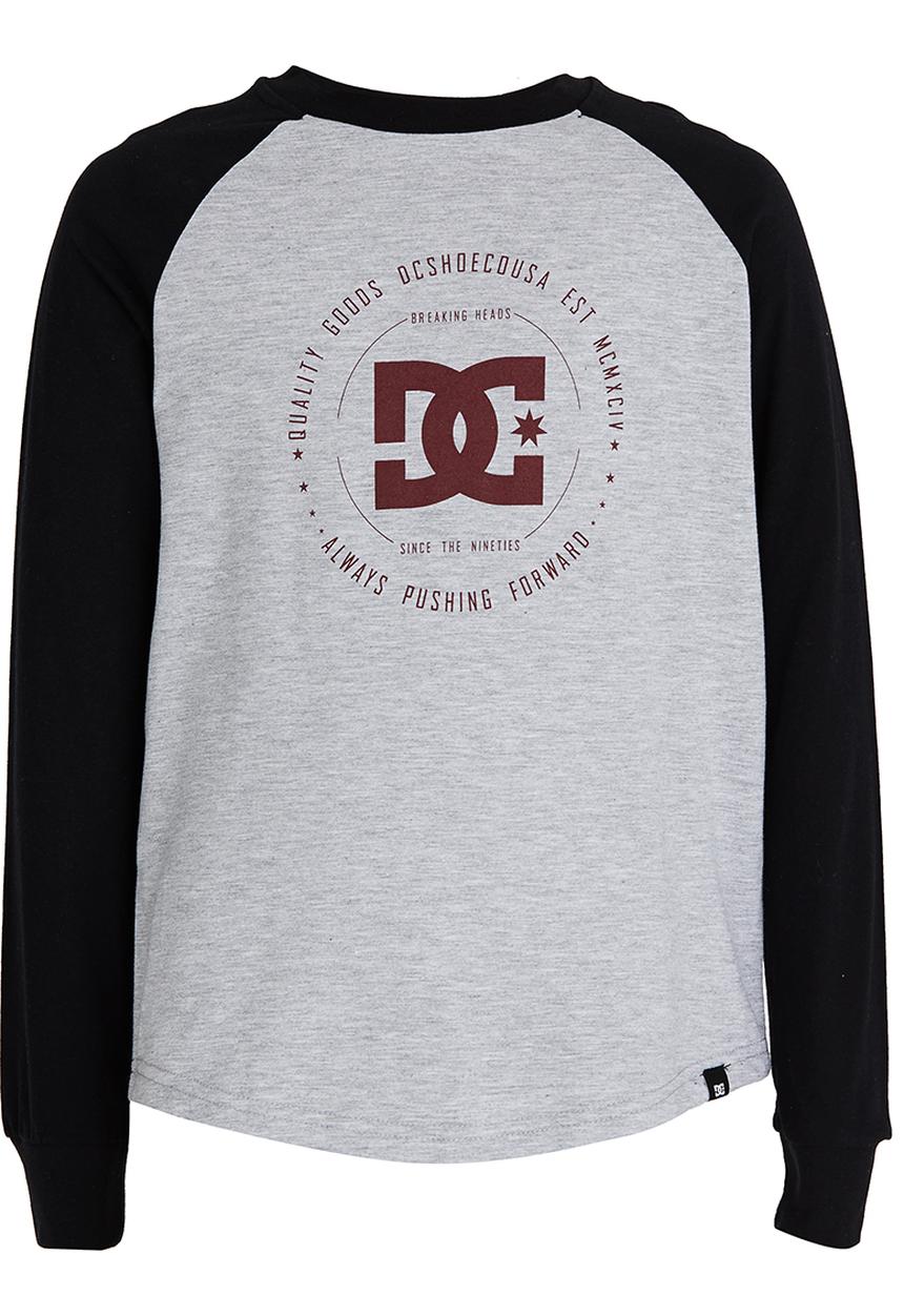 DC - Built Up  Boys Long Sleeve Tee Grey