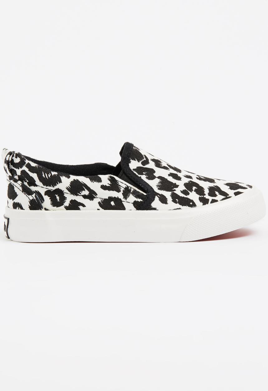 Pop Candy - Animal Print Loafer Black and White