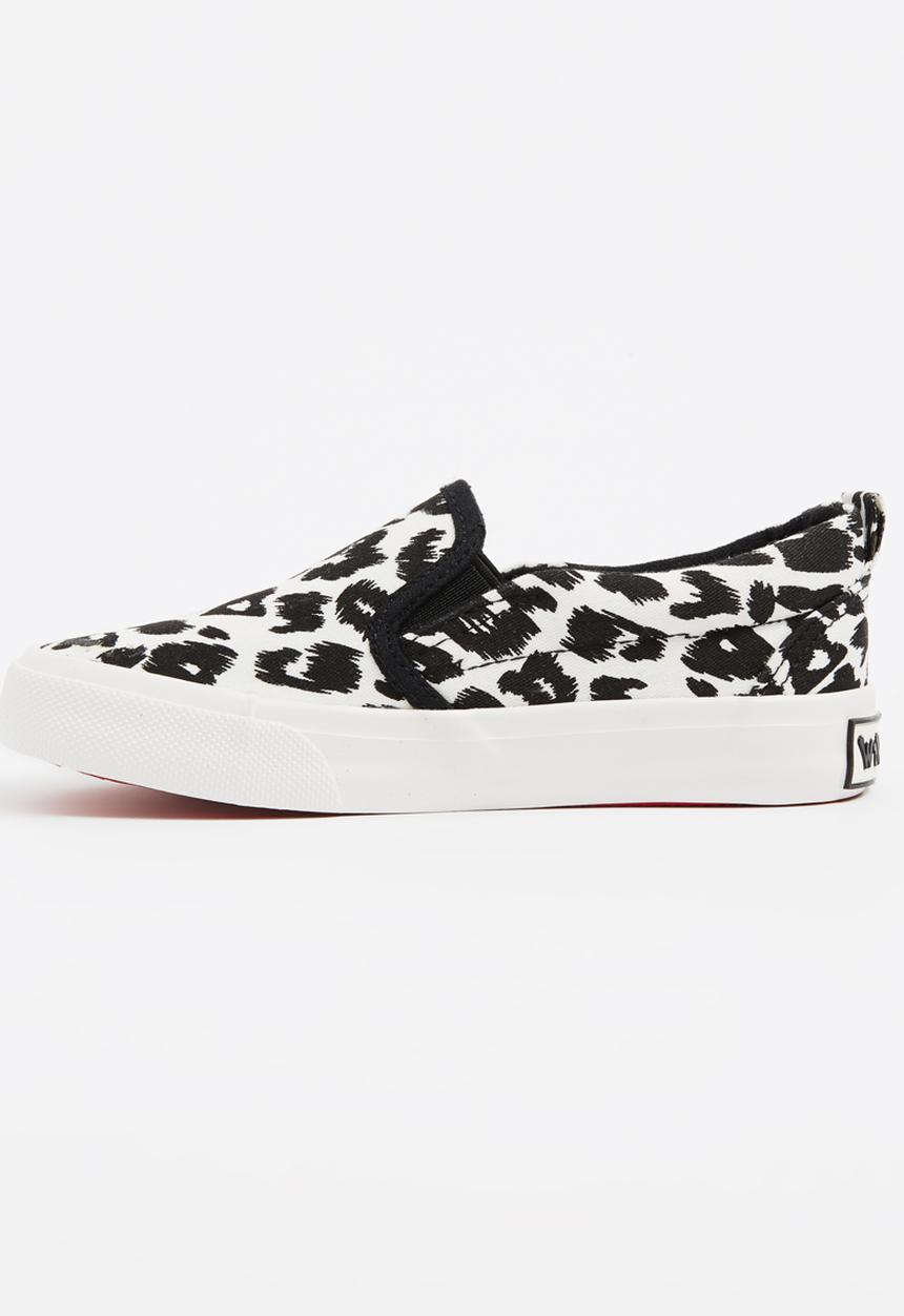 Pop Candy - Animal Print Loafer Black and White