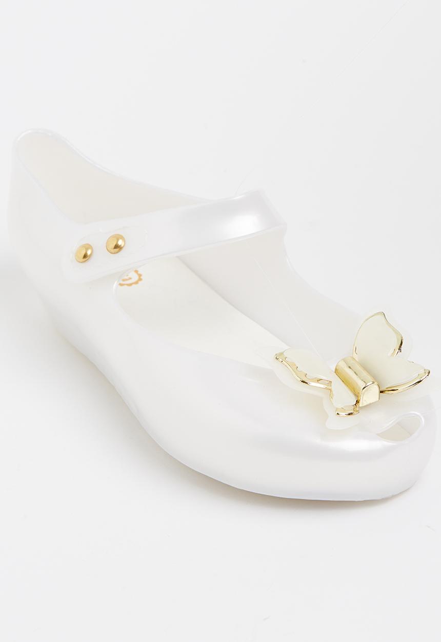 Pop Candy - Butterfly Detail Pumps White