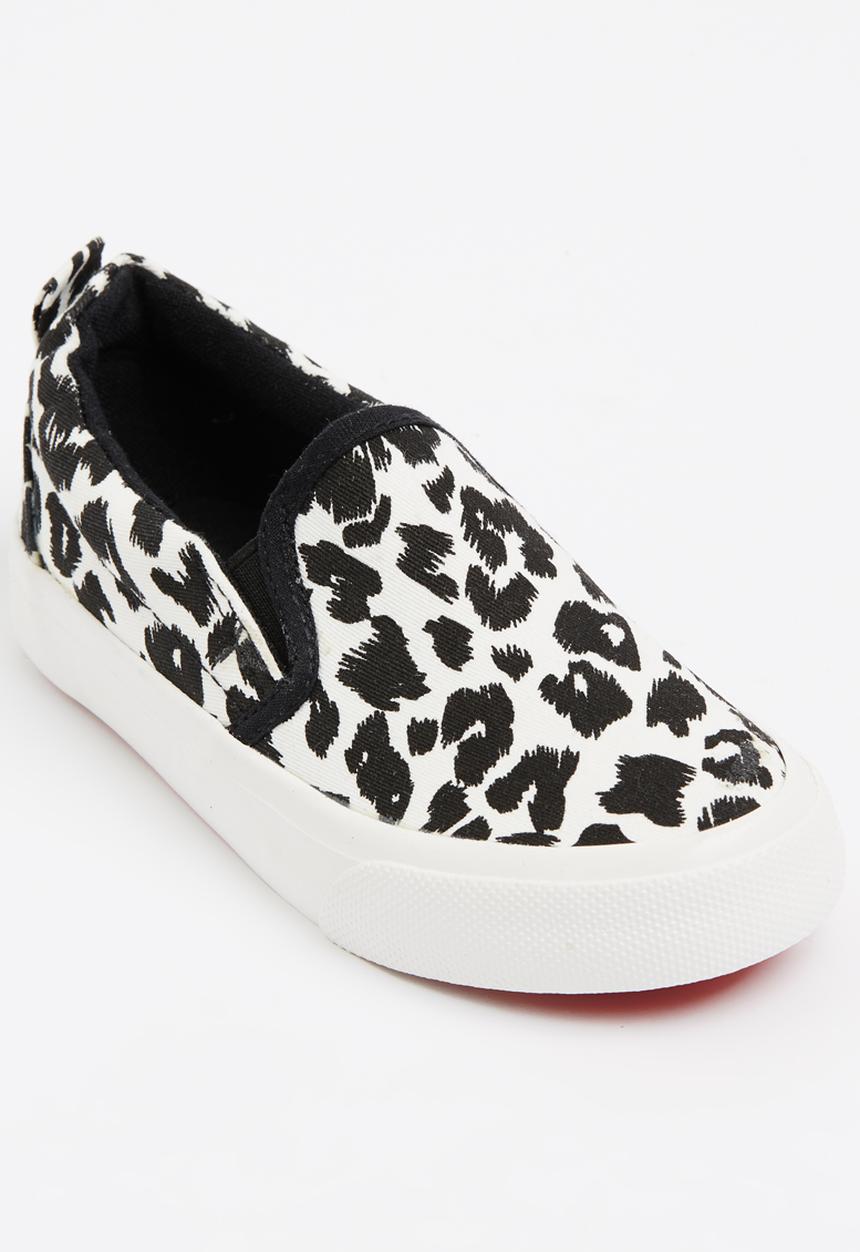 Pop Candy - Animal Print Loafer Black and White