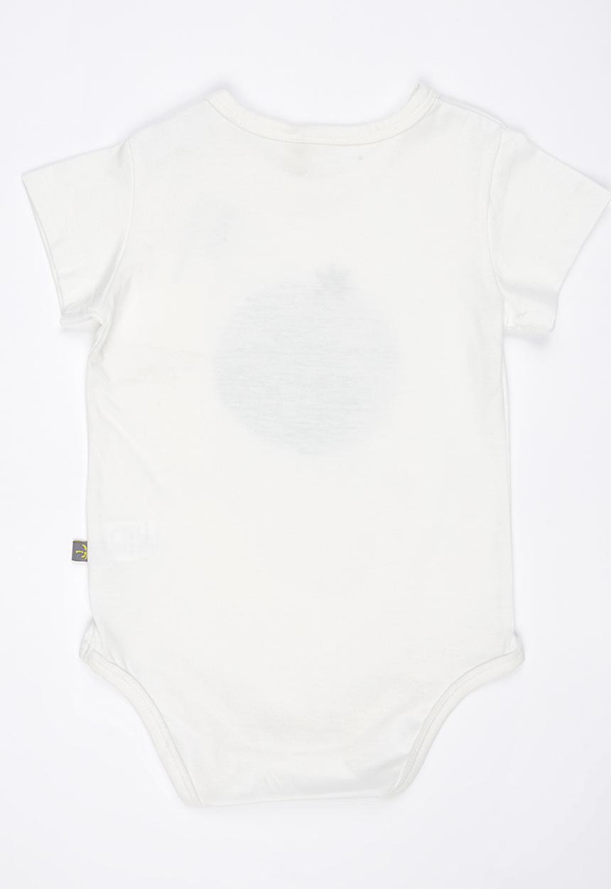 Peninsula Baby - Blueberry Printed Bodysuit White