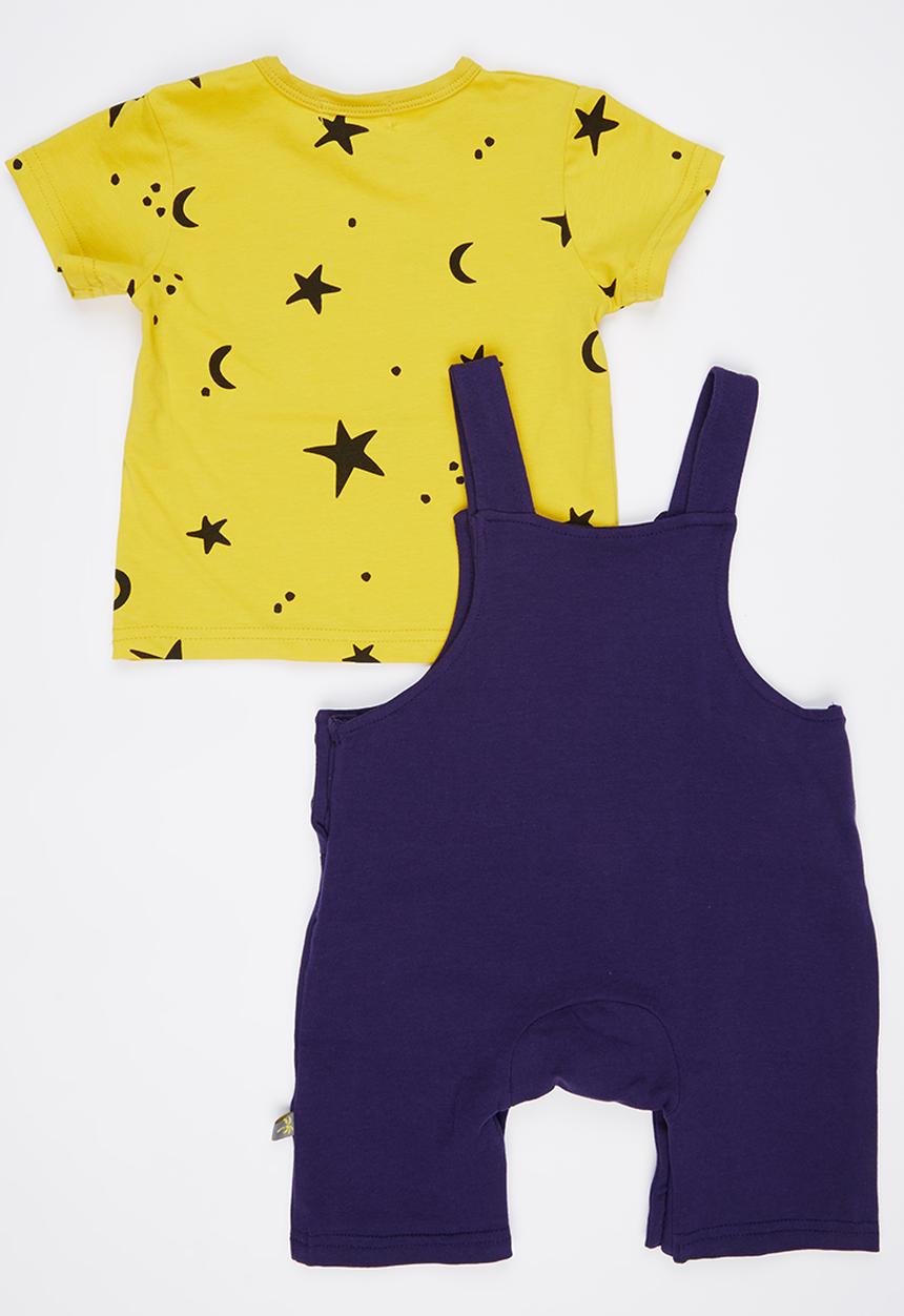 Peninsula Baby - Dungaree Set Mid Purple