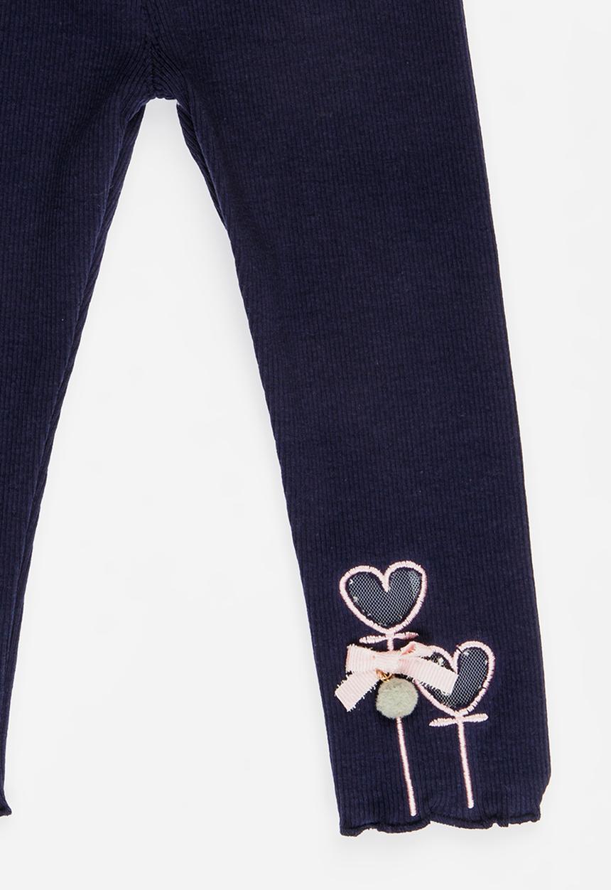 Pop Candy - Embellished Leggings Navy