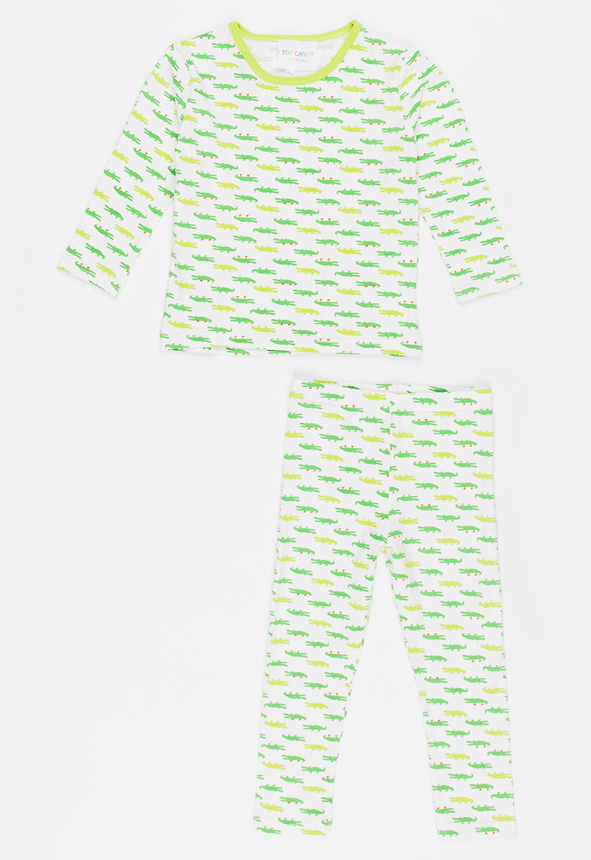 Pop Candy - Printed PJ Set Light Green