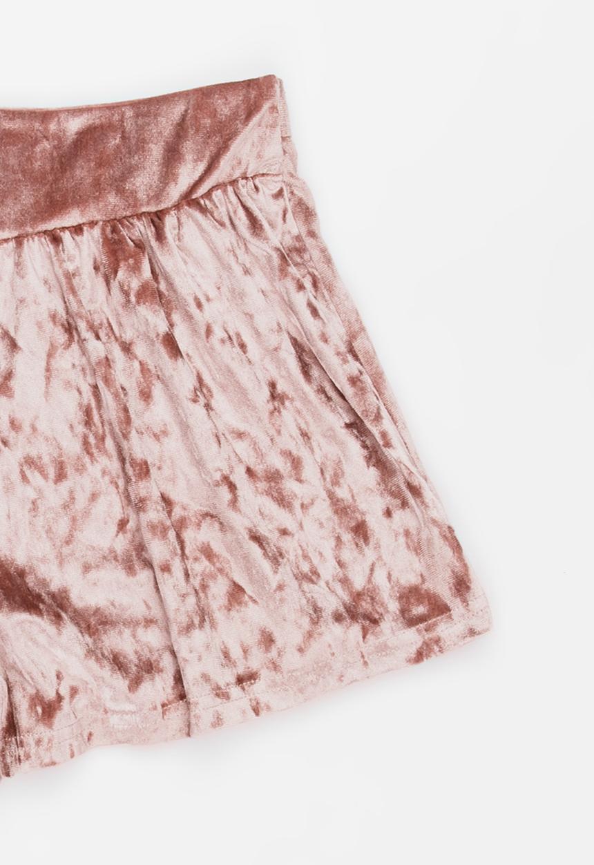 Rebel Republic - Velour Short Mid Pink