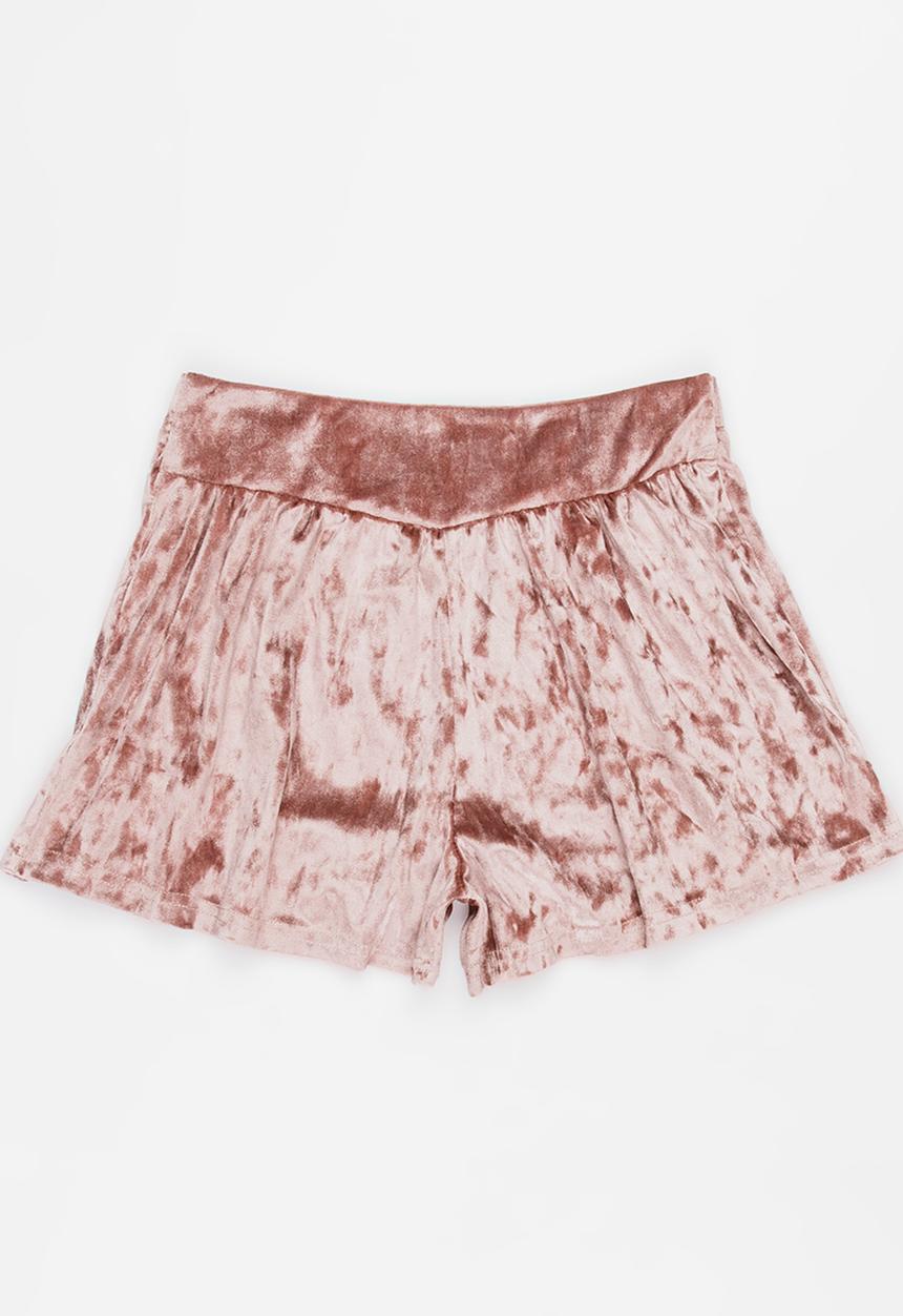 Rebel Republic - Velour Short Mid Pink