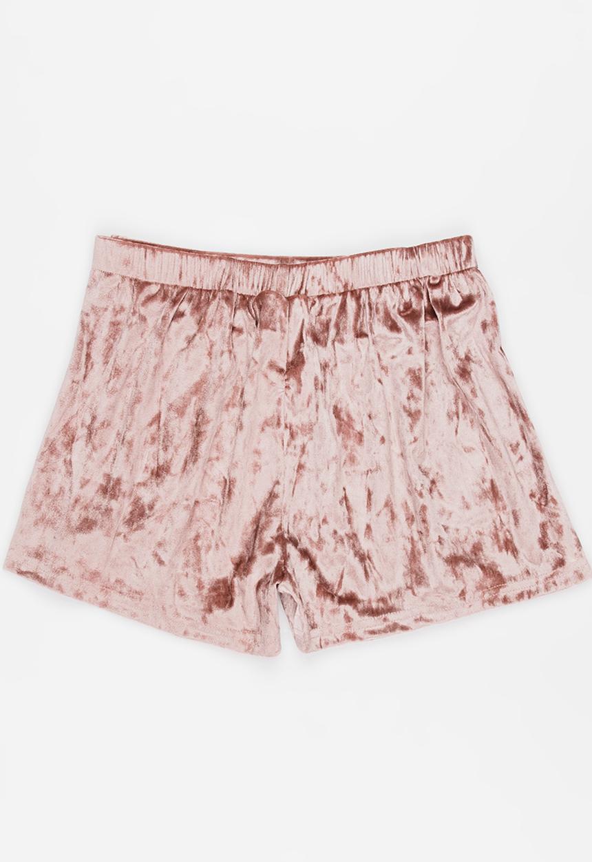 Rebel Republic - Velour Short Mid Pink