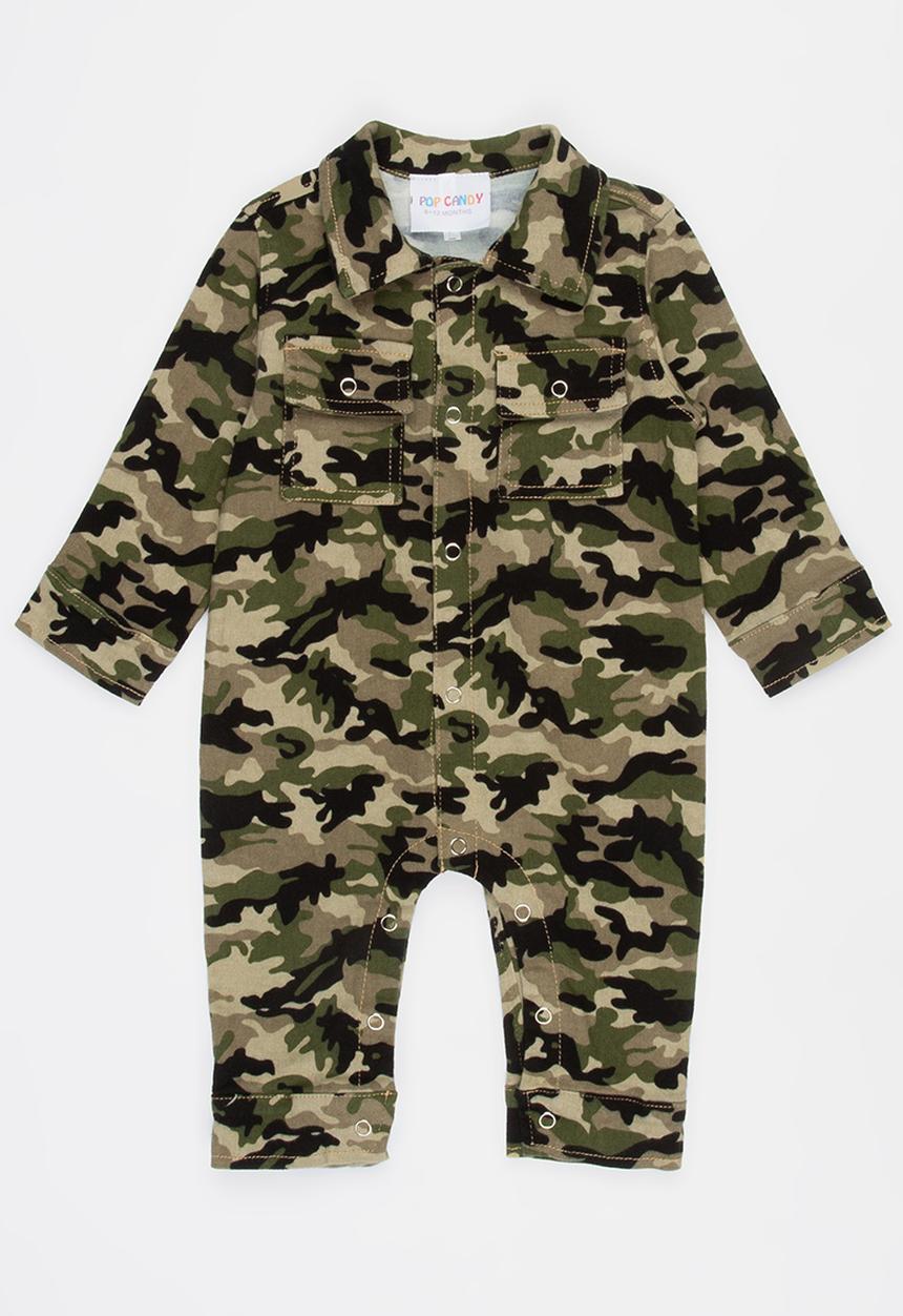 Pop Candy - Army Printed Grower Khaki Green