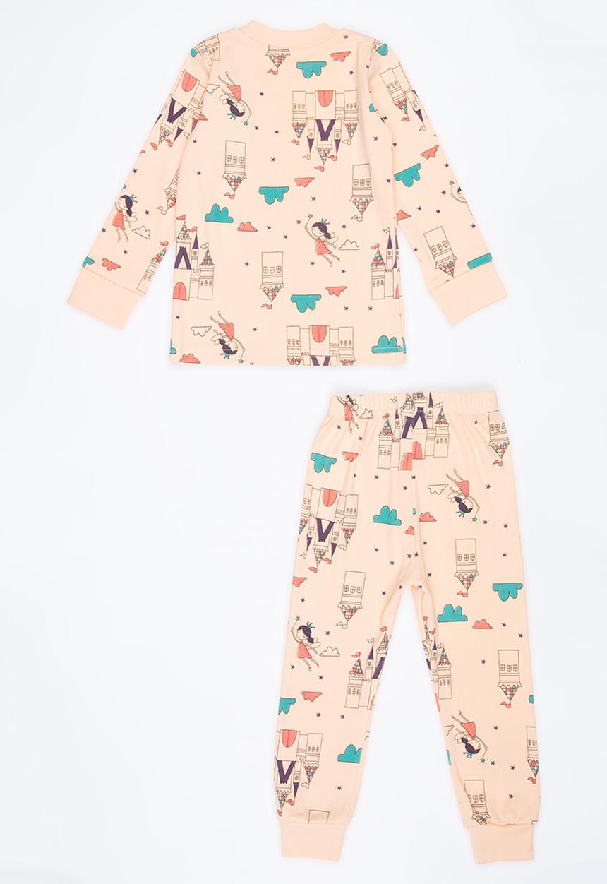 Pop Candy - Printed PJ Set Pale Pink