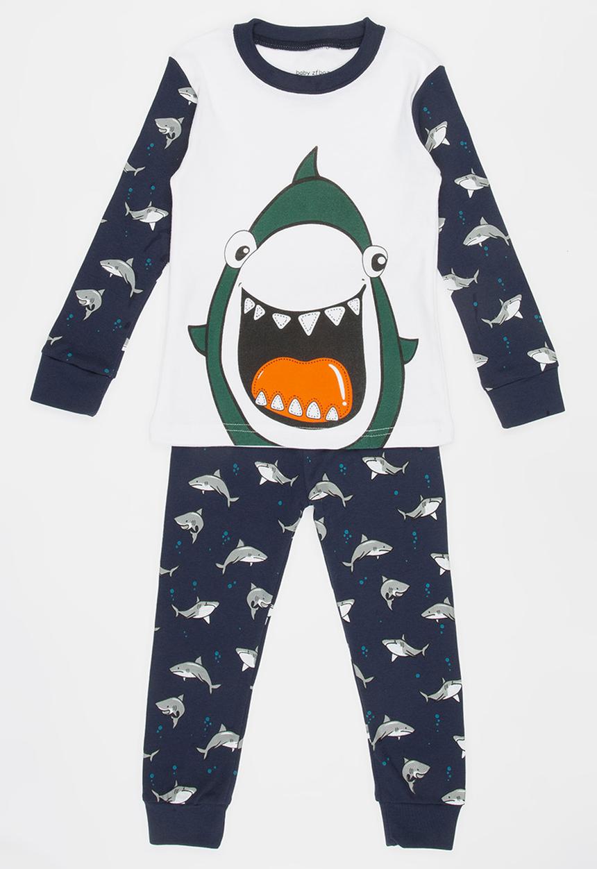 Pop Candy - Shark Printed PJ Set Multi-colour