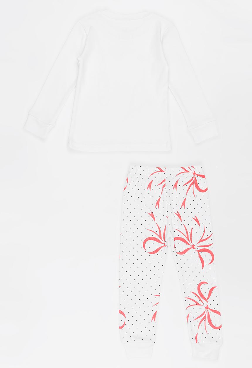 Pop Candy - Ballerina Printed PJ Set White