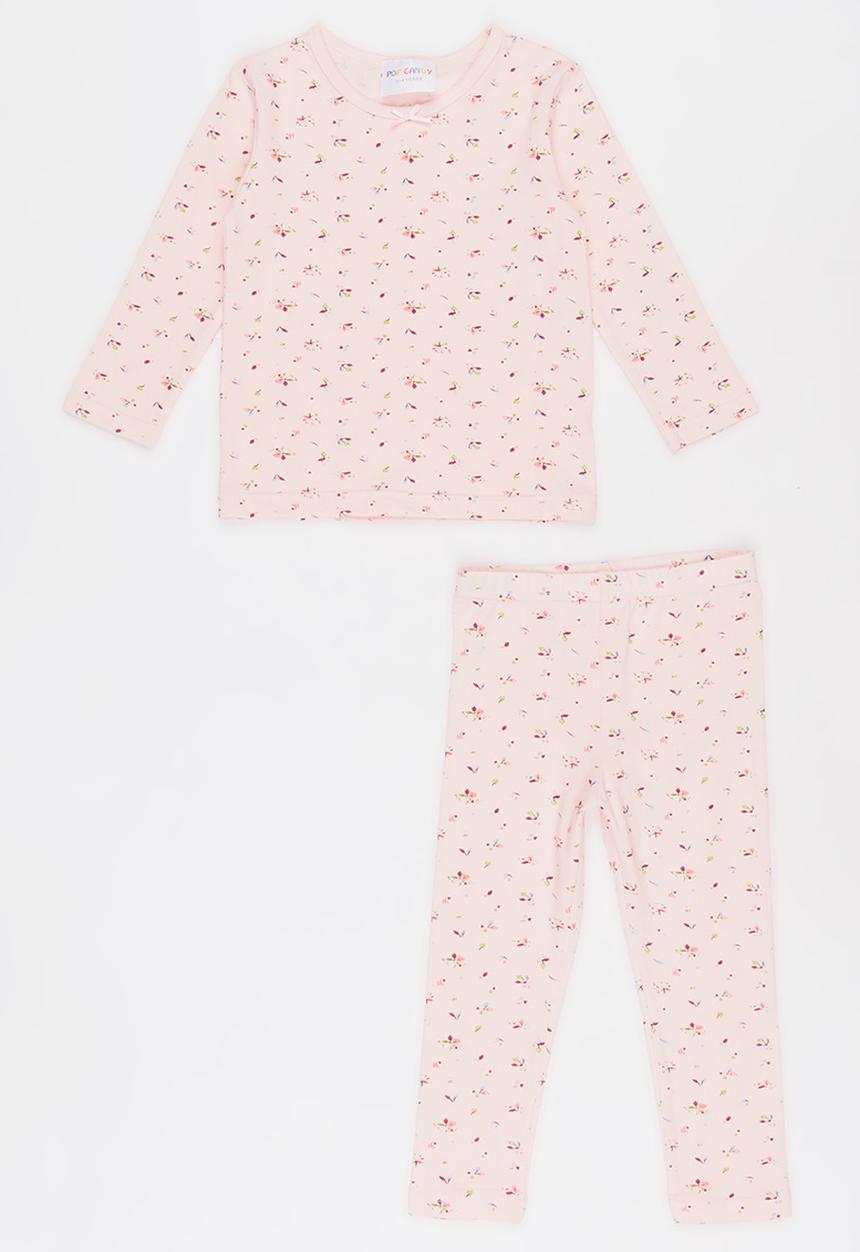 Pop Candy - Printed PJ Set - Pink/Multi-colour