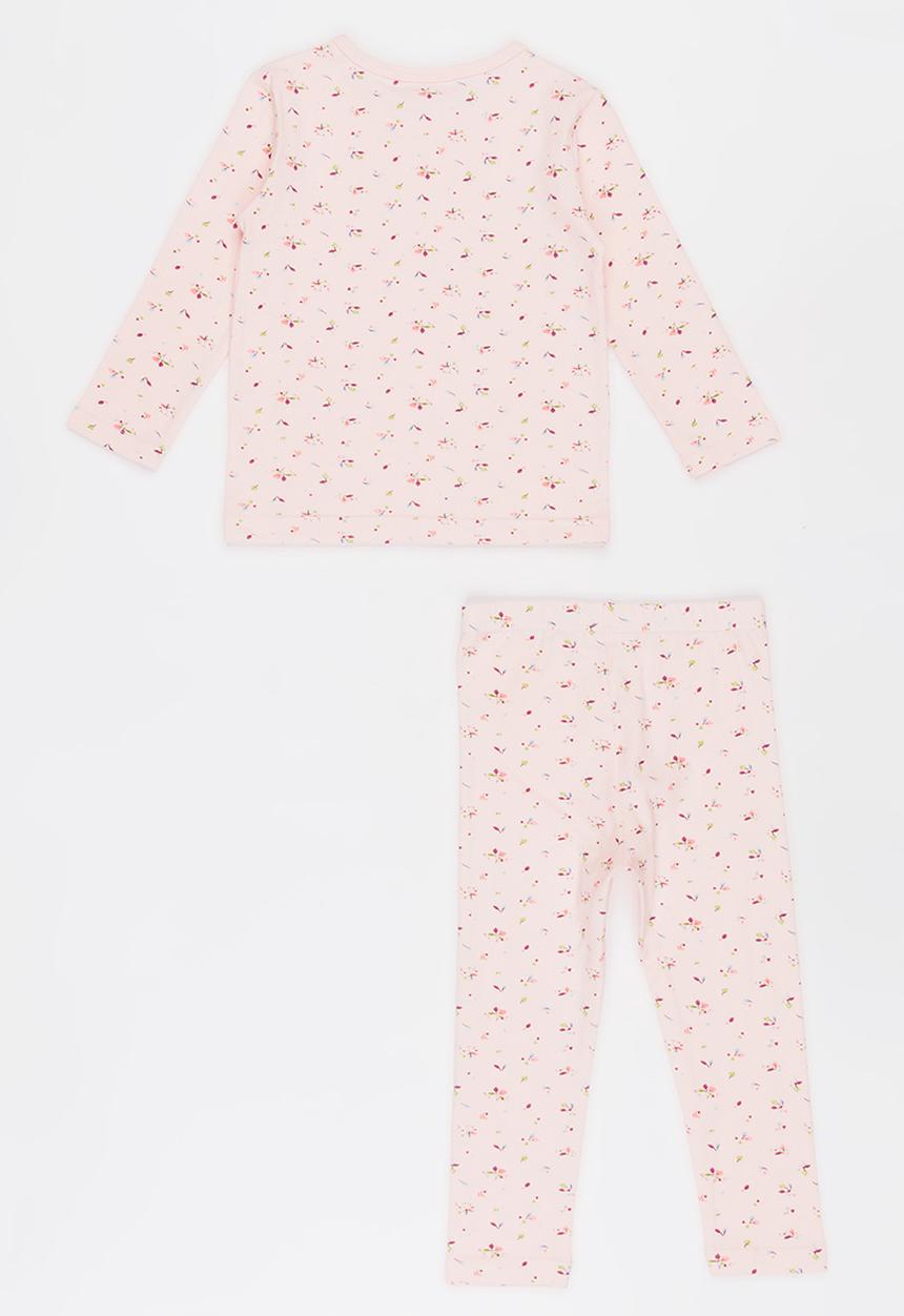 Pop Candy - Printed PJ Set - Pink/Multi-colour