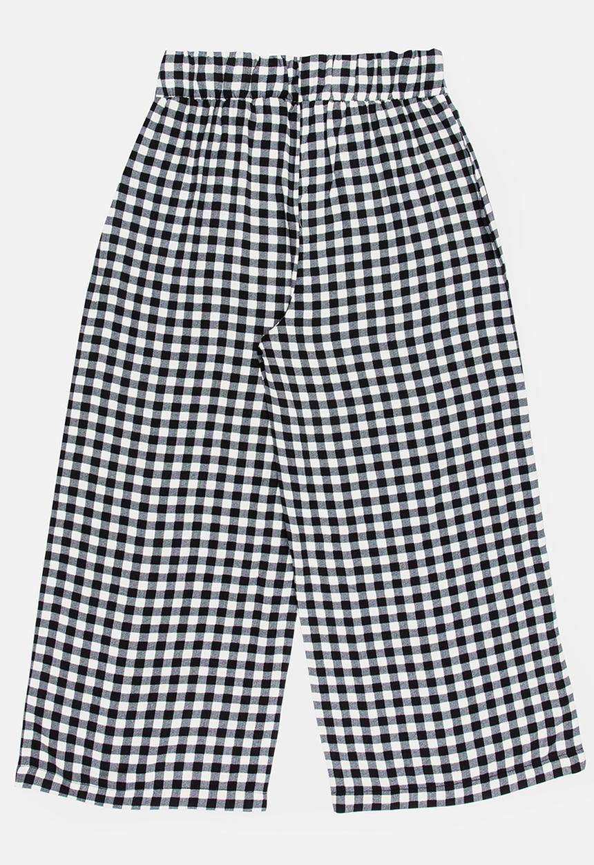 Name It - Printed Pants Black and White