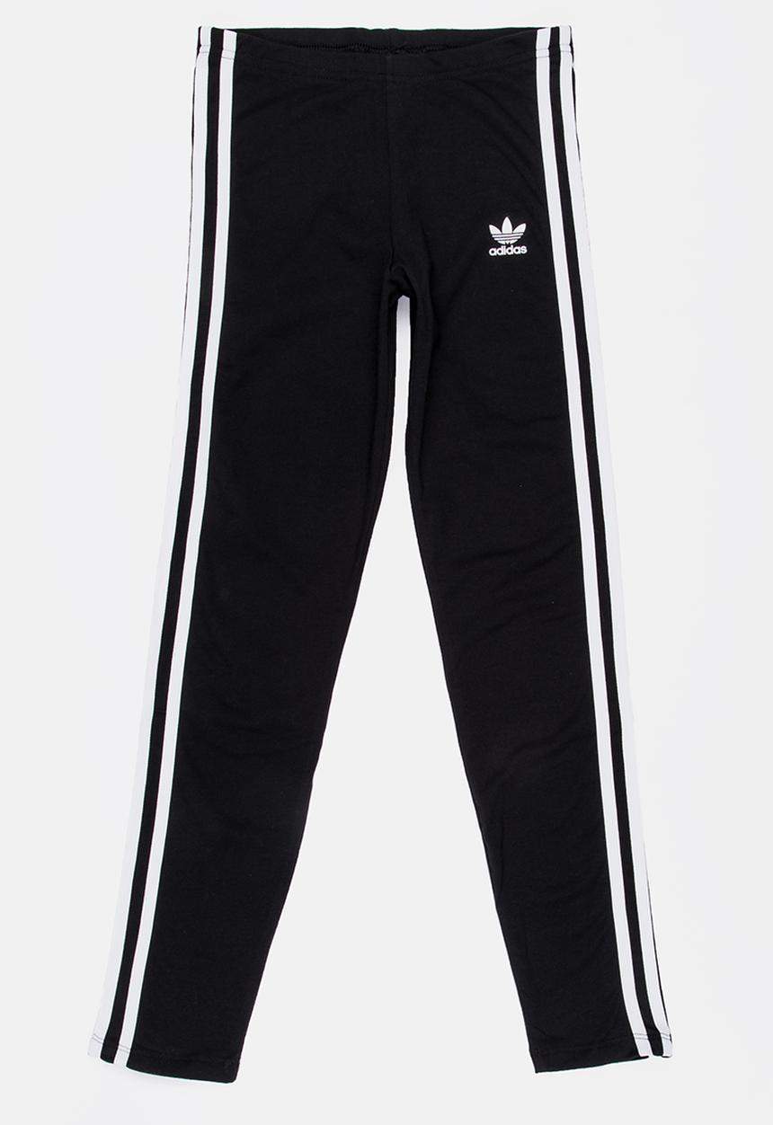 adidas Originals - 3 stripes leggings - black & white