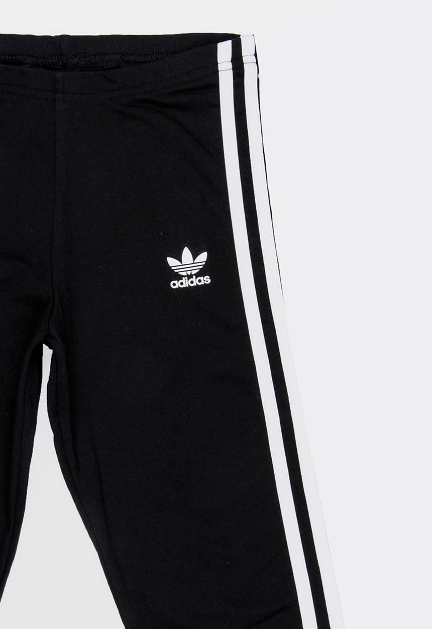 adidas Originals - 3 stripes leggings - black & white