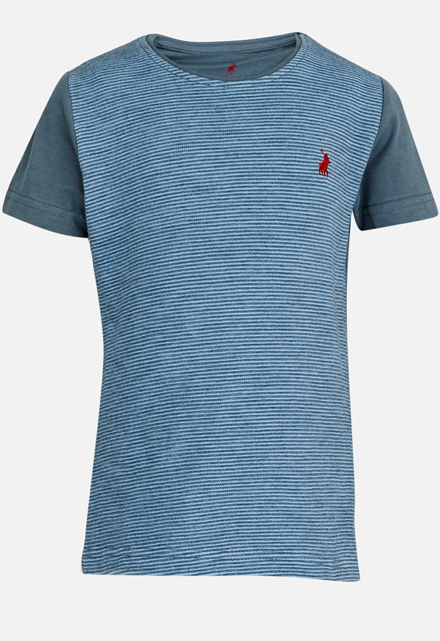 POLO - Ashton Striped Tee Blue