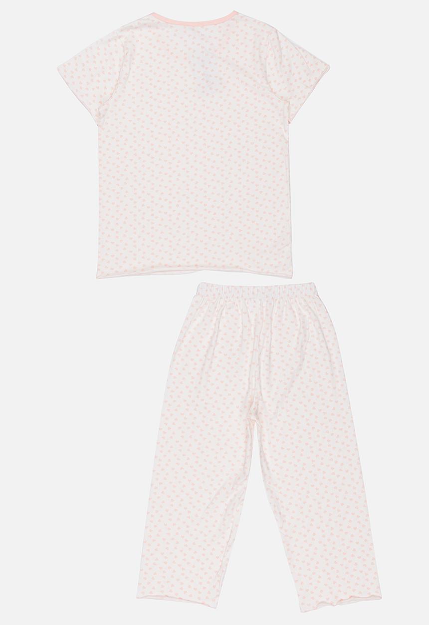 Pop Candy - Printed Pj Set Peach