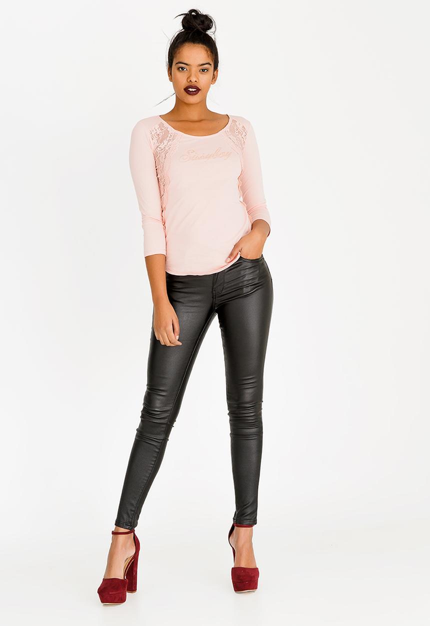 SISSY BOY - One Up With Side Lace Detailing Mid Pink