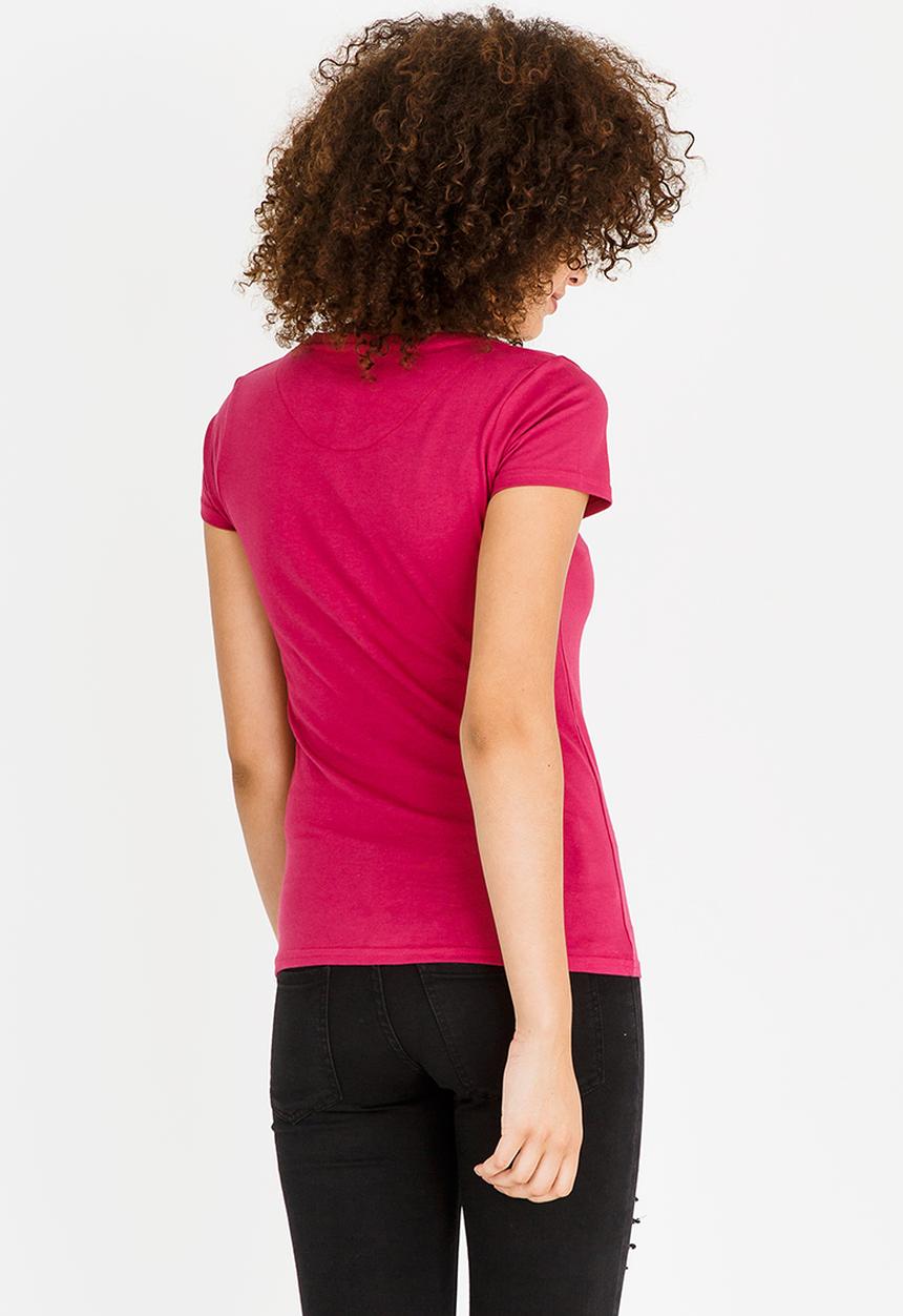 Lizzy - Crysanthe Logo Tee Cerise Pink