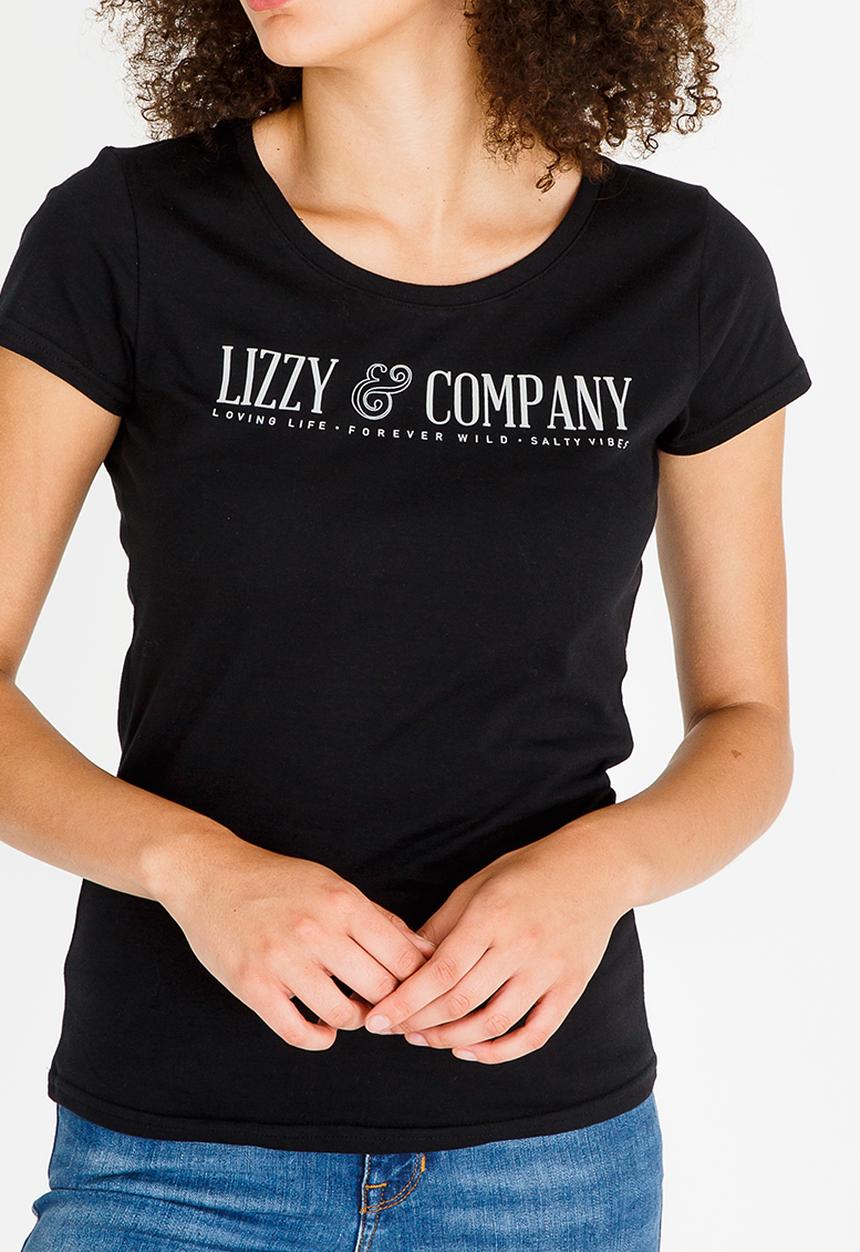 Lizzy - Crysanthe Logo Tee Black