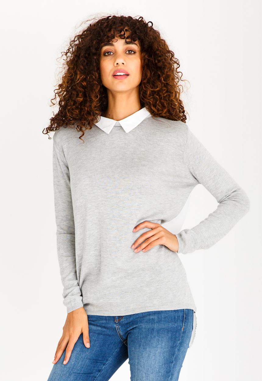edit - Twofer T-shirt Grey Melange