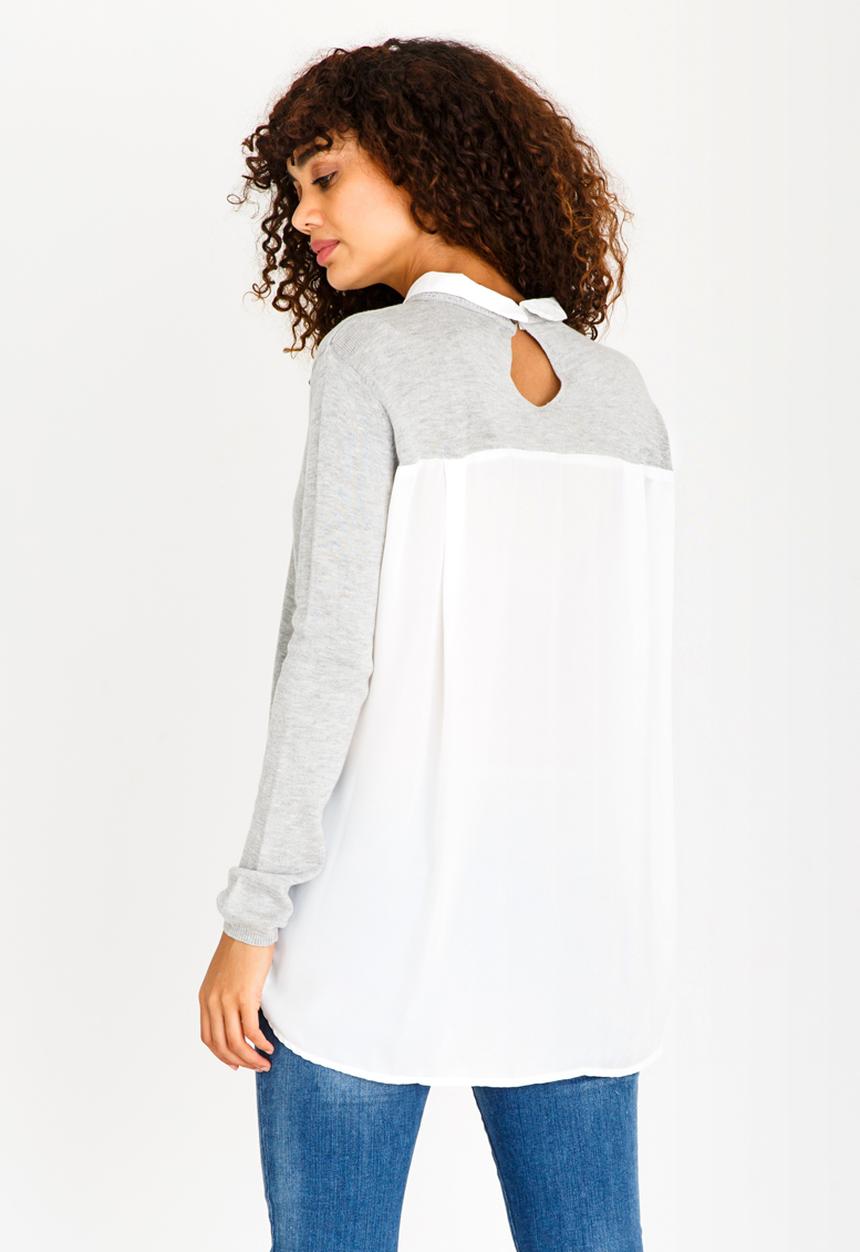 edit - Twofer T-shirt Grey Melange
